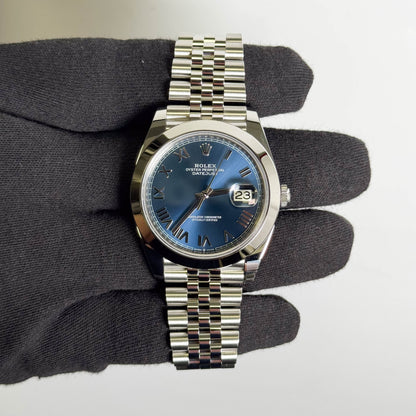 Rolex Datejust 41mm Blue Dial Watch Ref# 126300