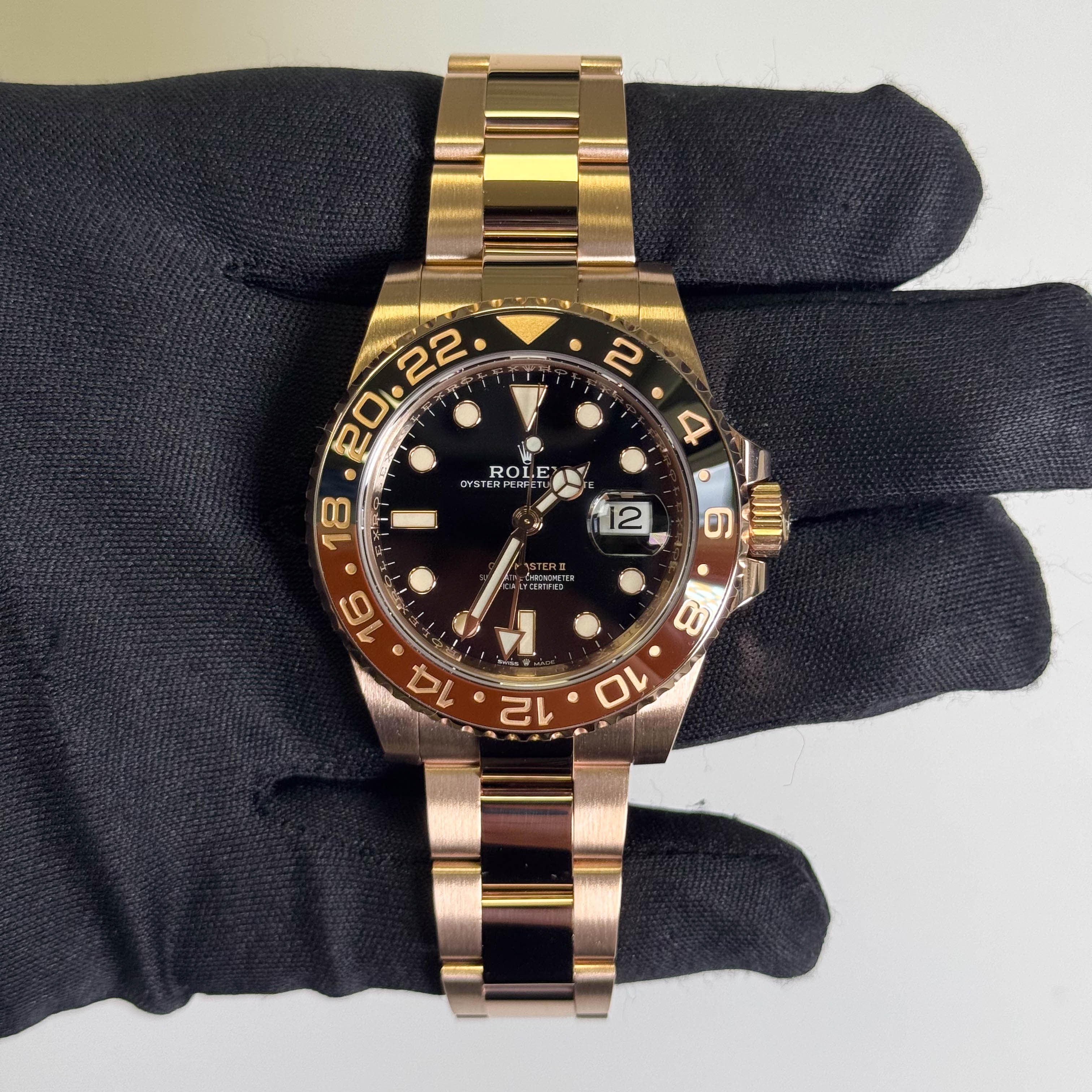 Rolex GMT-Master II 40mm Black Dial Watch Ref# 126715CHNR – Happy