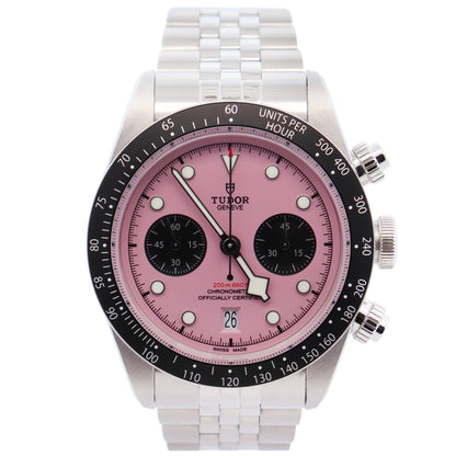 Tudor Black Bay 41mm Pink Dial Watch Ref# 79360N - Happy Jewelers Fine Jewelry Lifetime Warranty