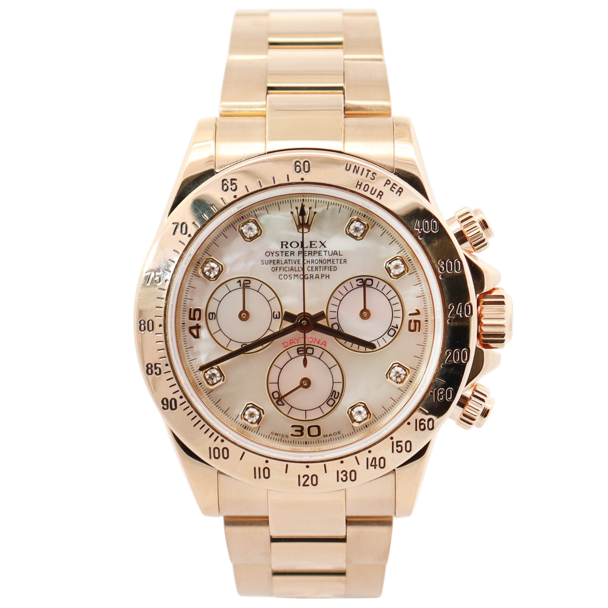 Rolex Daytona 40mm MOP Dial Watch Ref# 116528 - Happy Jewelers Fine Jewelry Lifetime Warranty