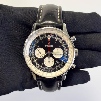 Breitling Navitimer 46mm Black Dial Watch Ref# AB0127 - Happy Jewelers Fine Jewelry Lifetime Warranty
