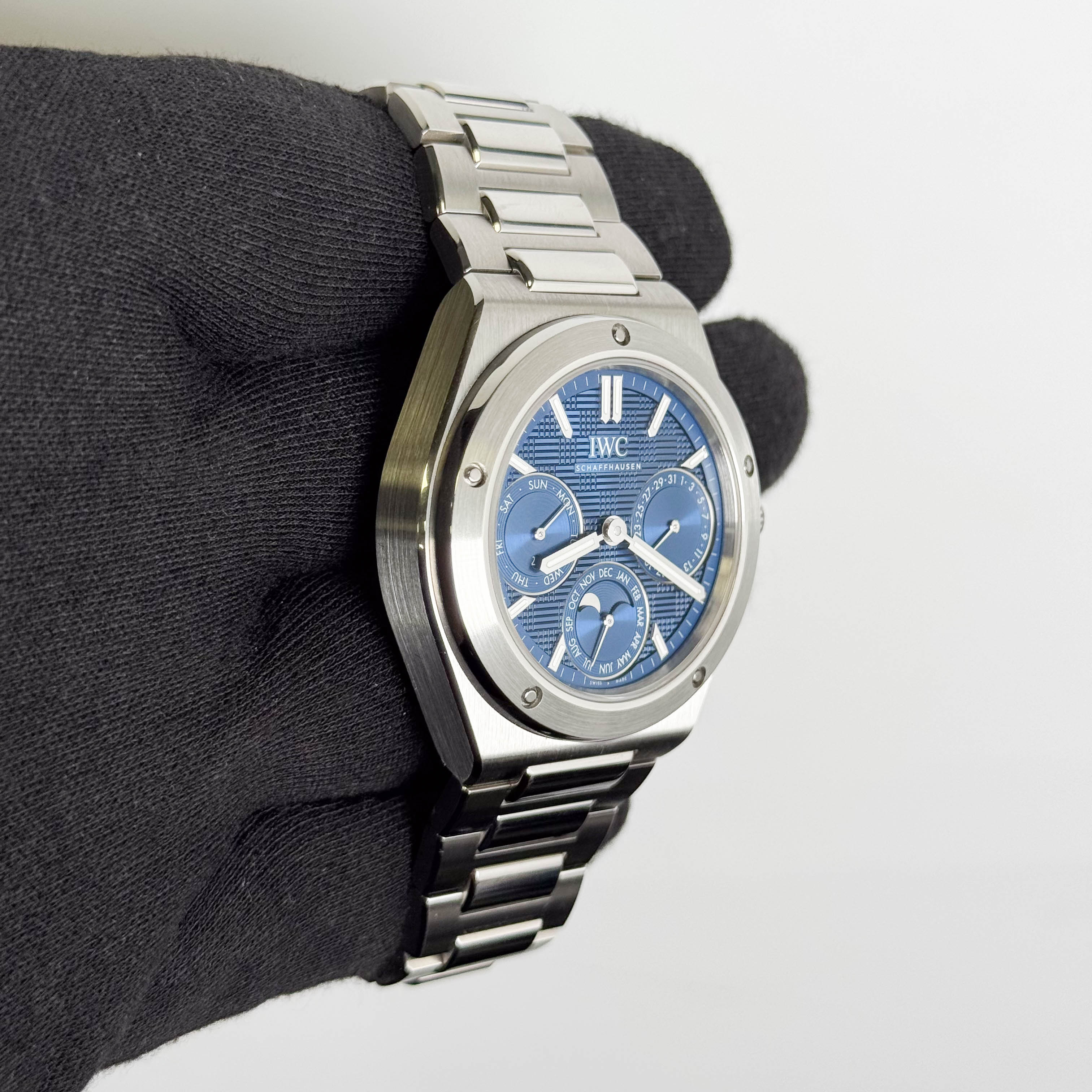 IWC Ingenieur Perpetual Calendar 41mm Blue Dial Watch Ref# IW344903