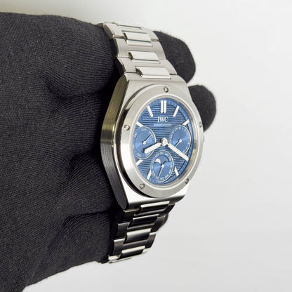 IWC Ingenieur Perpetual Calendar 41mm Blue Dial Watch Ref# IW344903