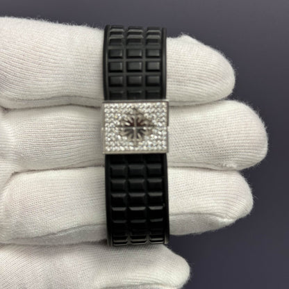 Patek Phlippe Aquanaut Luce 35.2mm Black Dial Ref# 5069G-001 - Happy Jewelers Fine Jewelry Lifetime Warranty