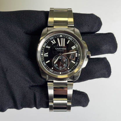 Cartier Calibre 42mm Black Dial Watch Ref# W7100016
