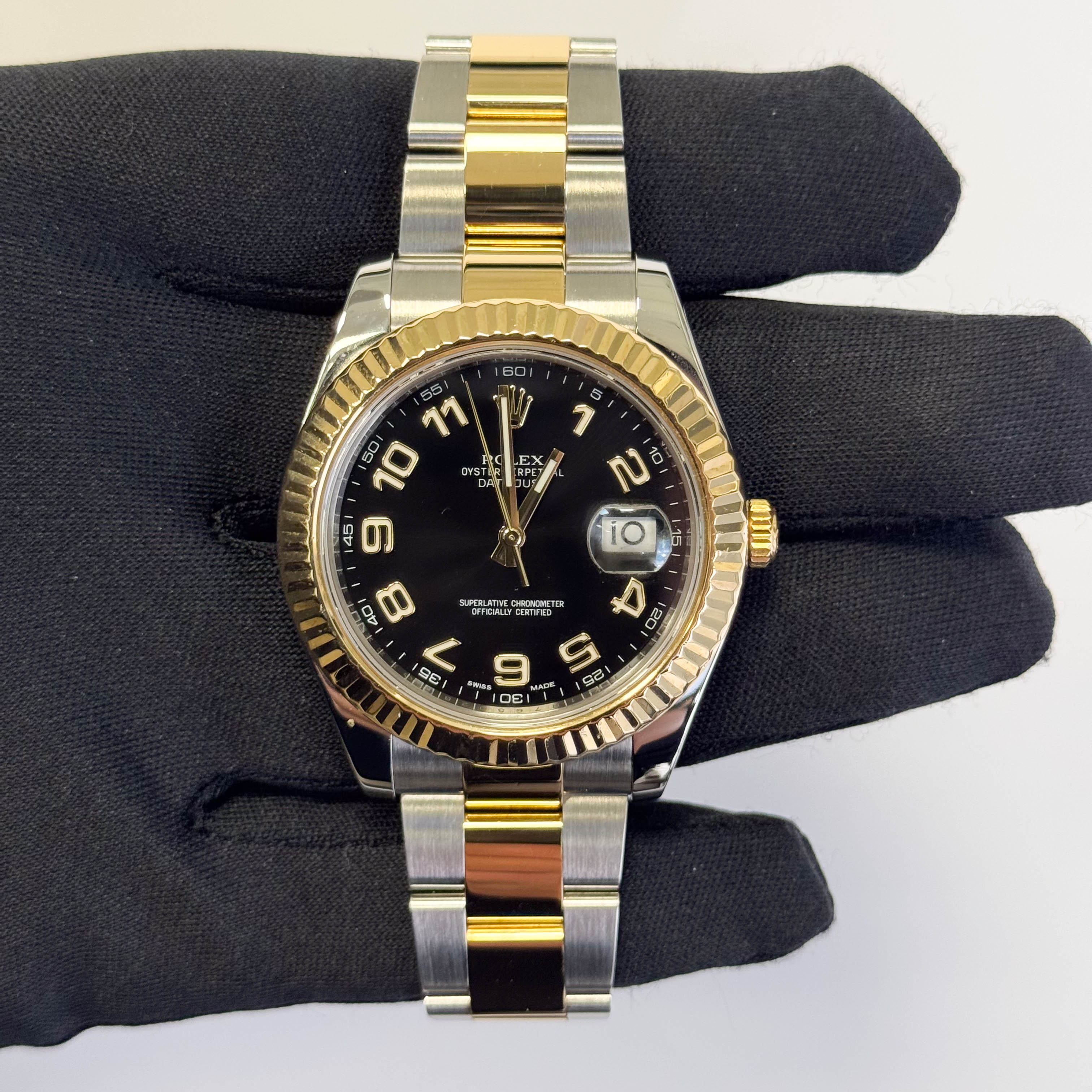 Rolex Datejust 41mm Black Dial Watch Ref# 116333 - Happy Jewelers Fine Jewelry Lifetime Warranty