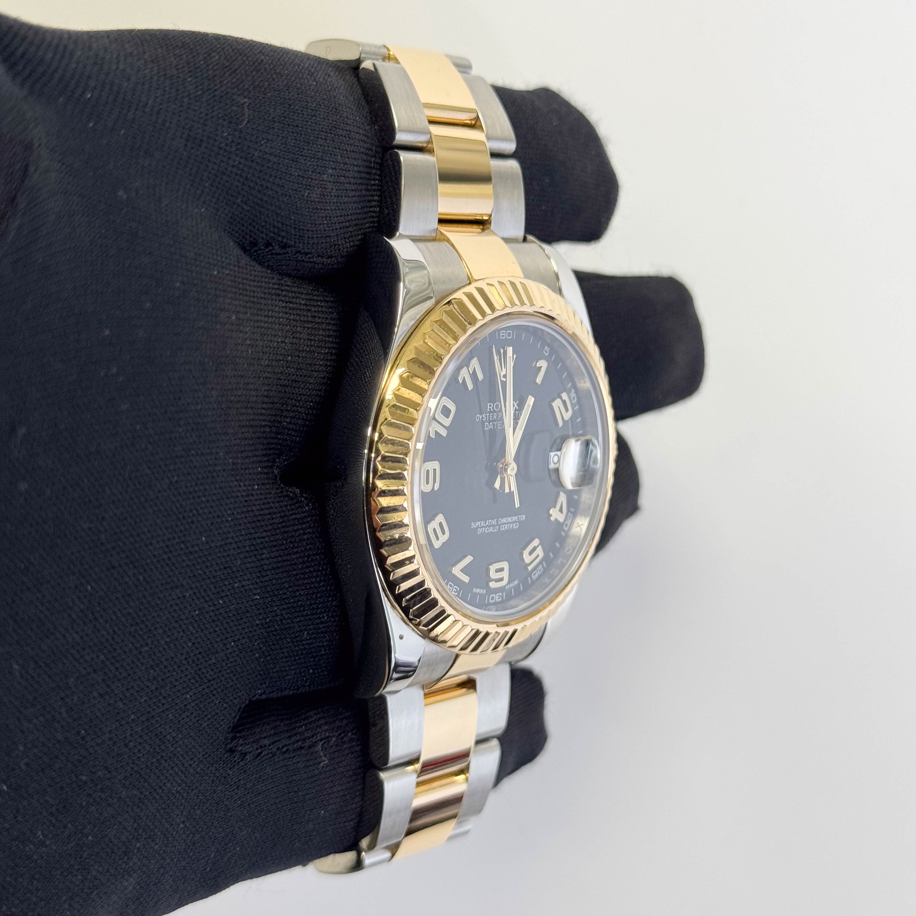 Rolex Datejust 41mm Black Dial Watch Ref# 116333 - Happy Jewelers Fine Jewelry Lifetime Warranty