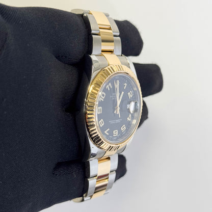 Rolex Datejust 41mm Black Dial Watch Ref# 116333 - Happy Jewelers Fine Jewelry Lifetime Warranty