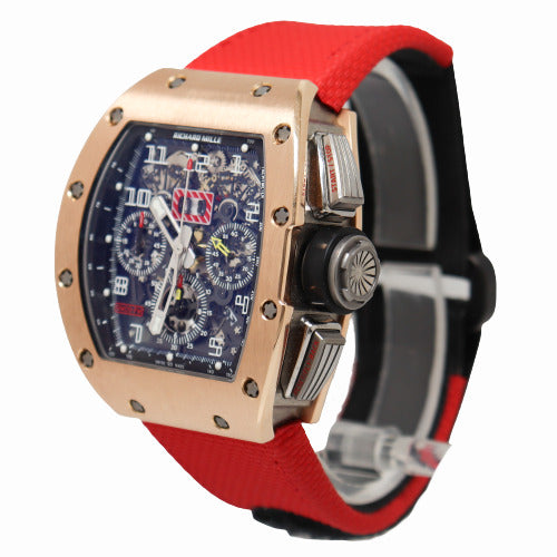 Richard Mille Men’s RM011 "Filipe Massa" Rose Gold 50mm x 40mm Skeleton Dial Watch Reference#  RM011 - Happy Jewelers Fine Jewelry Lifetime Warranty