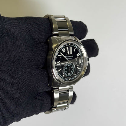 Cartier Calibre 42mm Black Dial Watch Ref# W7100016