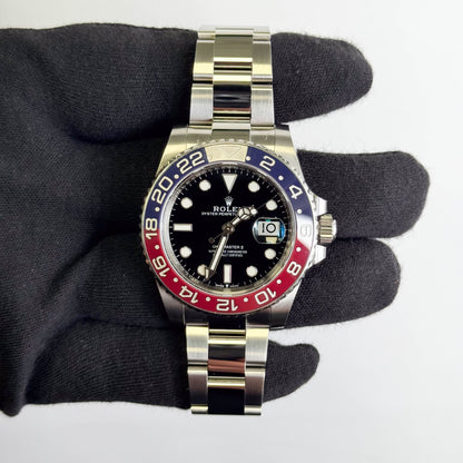 Rolex GMT Master II 40mm Black Dial Watch Ref# 126710BLRO