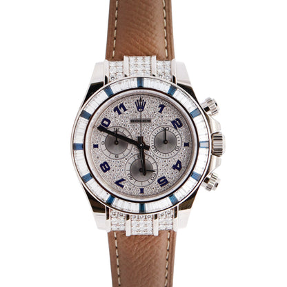 Rolex Daytona 40mm Pave Dial Watch Ref# 116599SA - Happy Jewelers Fine Jewelry Lifetime Warranty