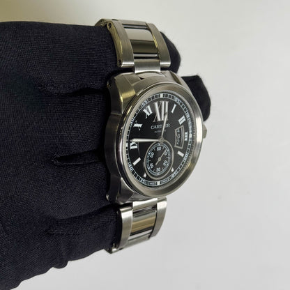 Cartier Calibre 42mm Black Dial Watch Ref# W7100016