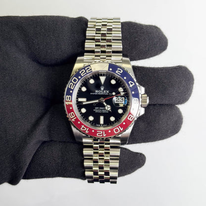 Rolex GMT Master II 40mm Black Dial Watch Ref# 126710BLRO