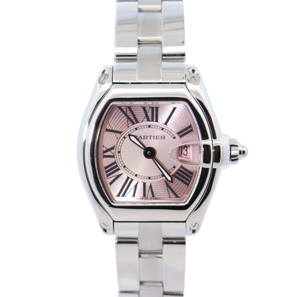 Cartier Roadster 31mm Pink Dial Watch Ref# W62017V3 - Happy Jewelers Fine Jewelry Lifetime Warranty