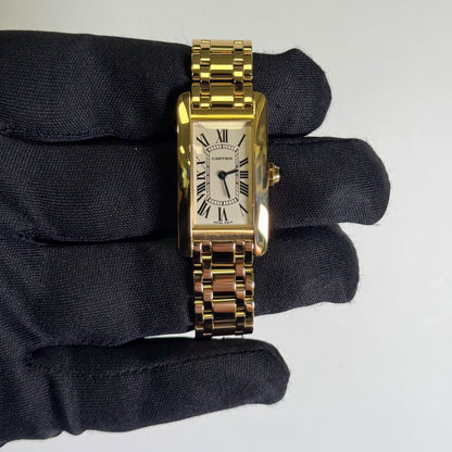 Cartier Tank 19mm White Dial Watch Ref# W26015K2