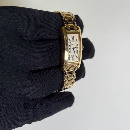 Cartier Tank 19mm White Dial Watch Ref# W26015K2