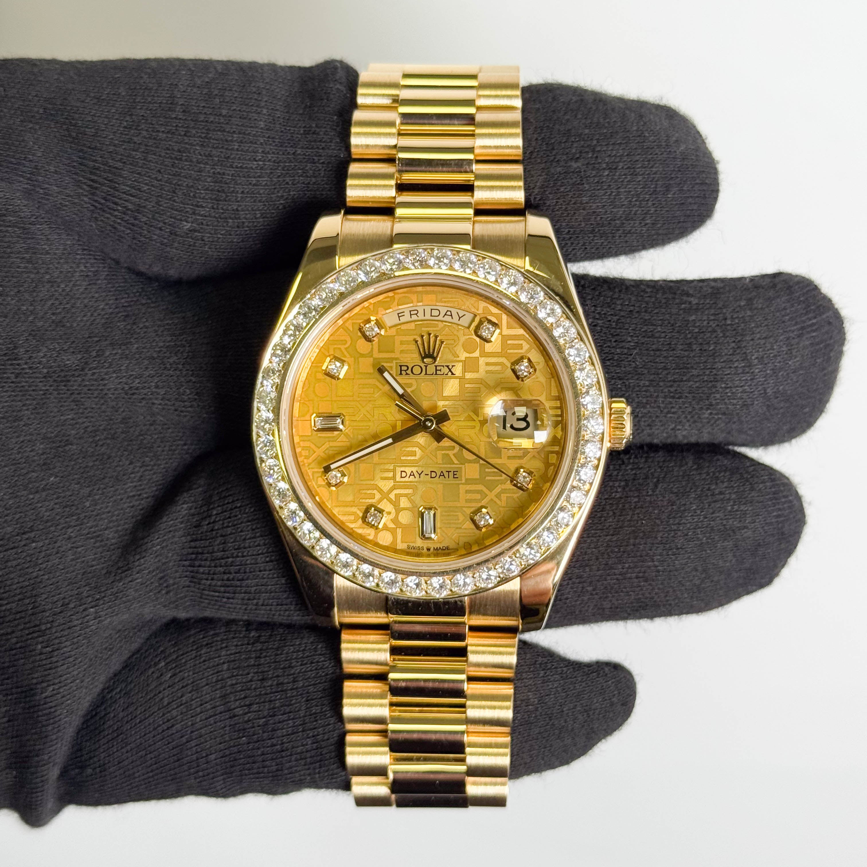 Rolex Day-Date 41mm Champagne Dial Watch Ref# 218238