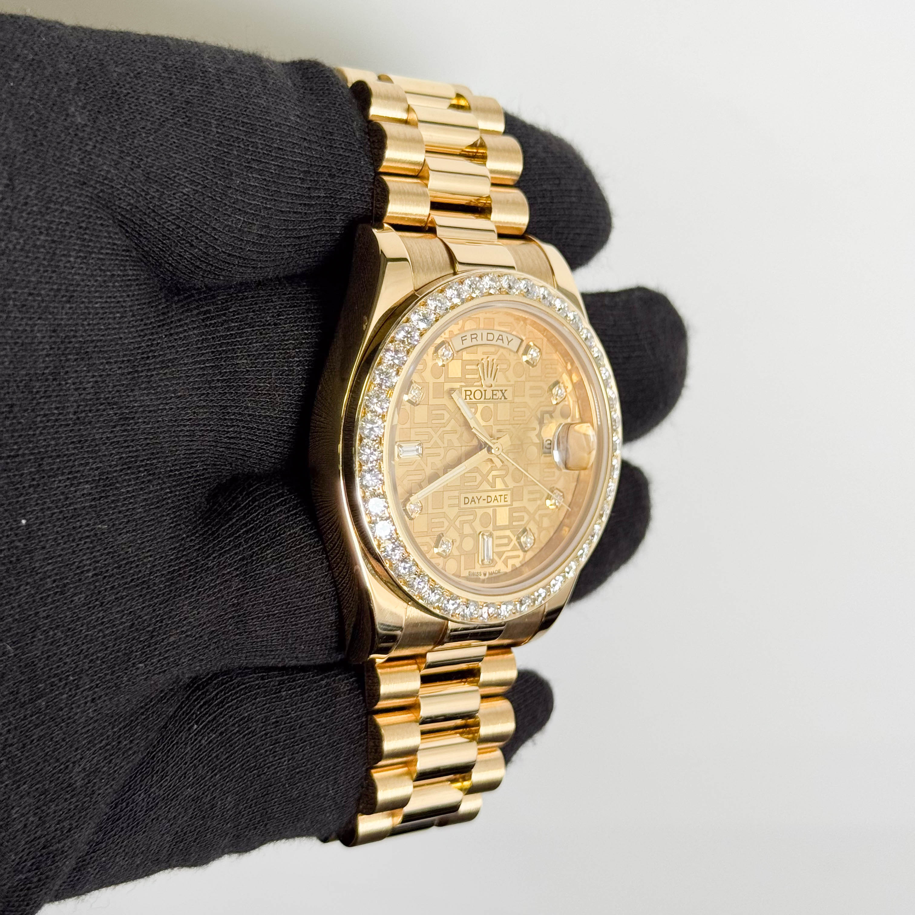 Rolex Day-Date 41mm Champagne Dial Watch Ref# 218238