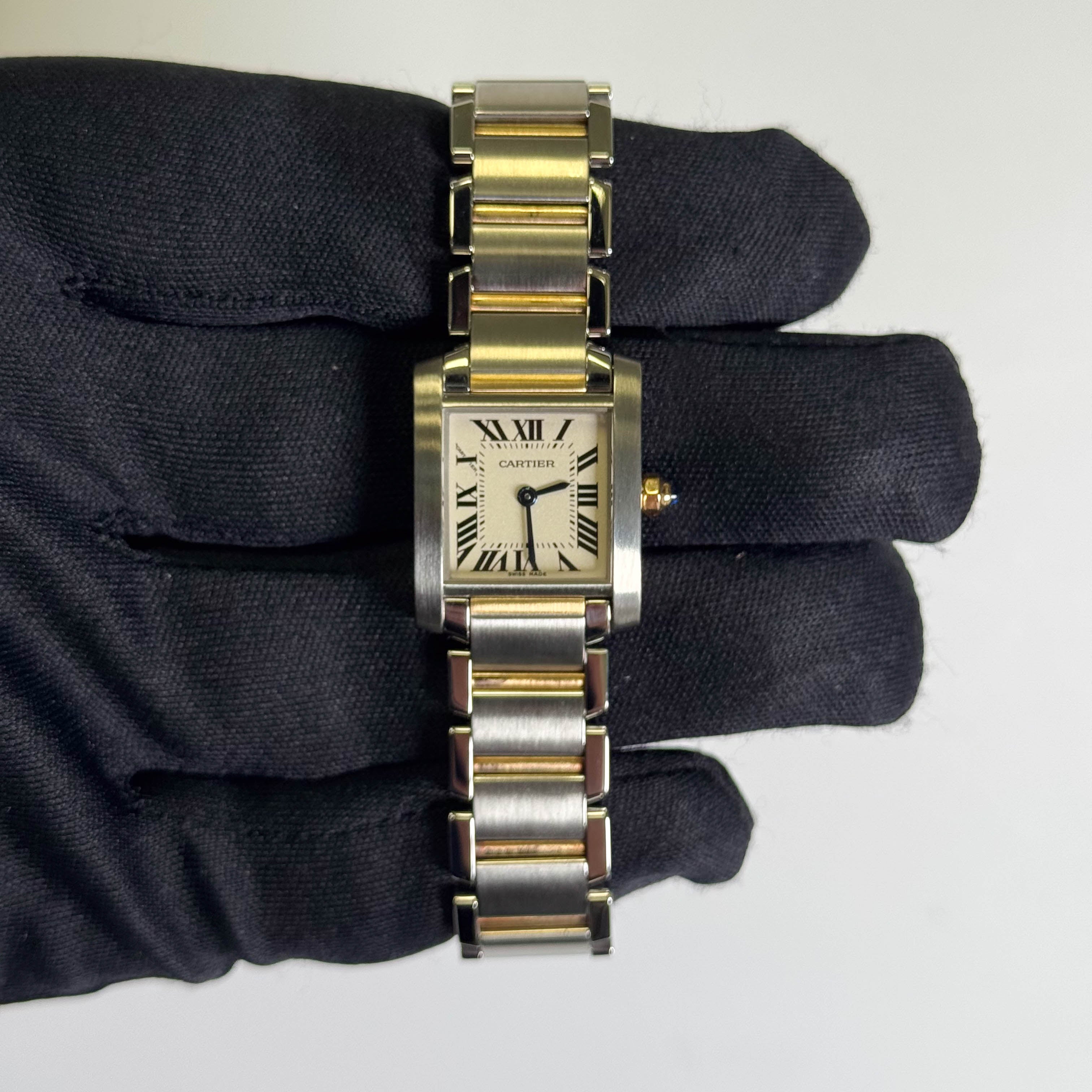 Cartier Tank 20mm White Dial Watch Ref# W51007Q4