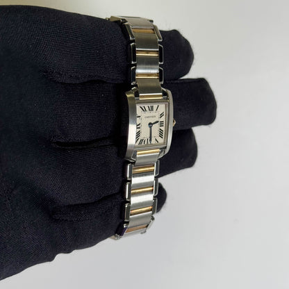 Cartier Tank 20mm White Dial Watch Ref# W51007Q4
