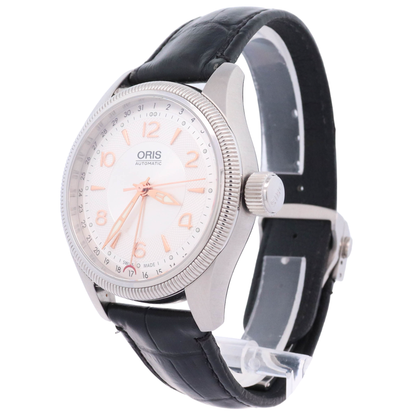 Oris Big Crown Pointer Date 40mm Stainless Steel Silver Dial Watch Ref# 01 754 7679 4031-07 5 20 76FC - Happy Jewelers Fine Jewelry Lifetime Warranty