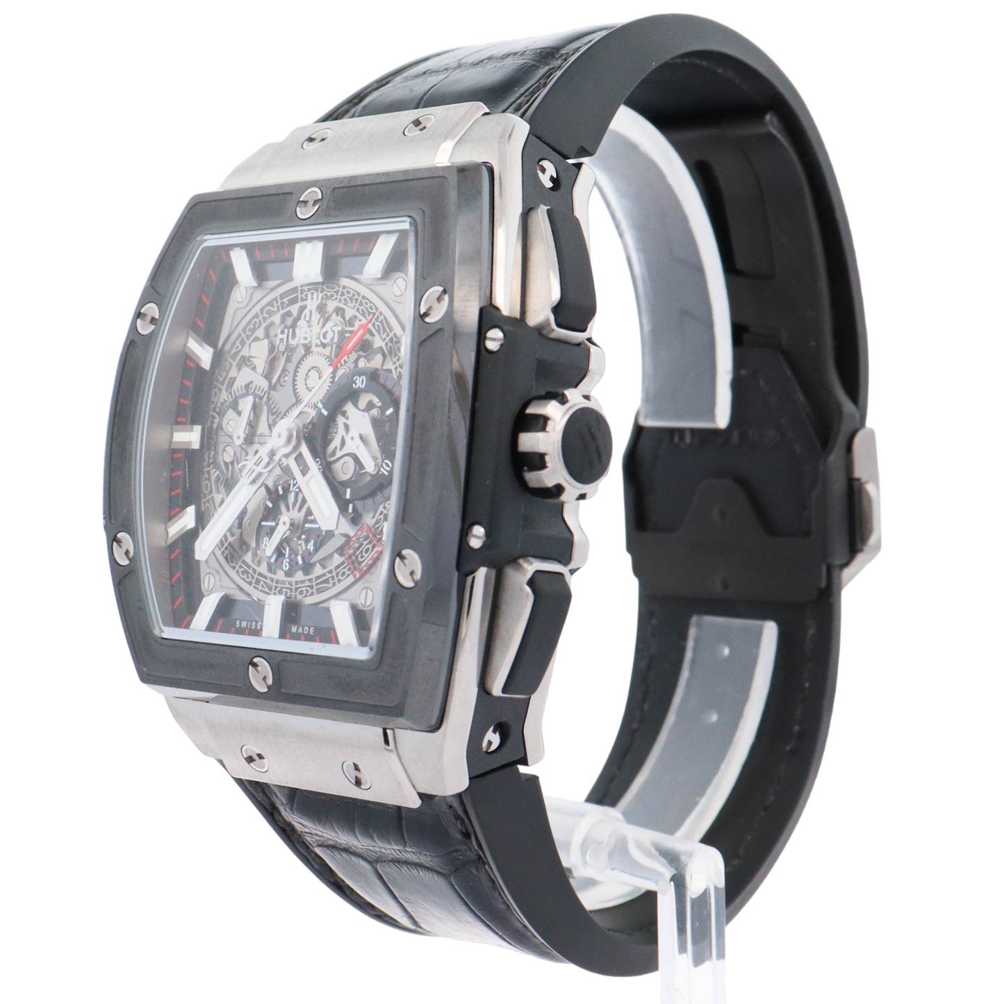 Load image into Gallery viewer, Hublot Spirit of Big Bang Stainless Steel 45mm Skeleton Dial Watch Ref# 601.NM.0173.LR - Happy Jewelers Fine Jewelry Lifetime Warranty

