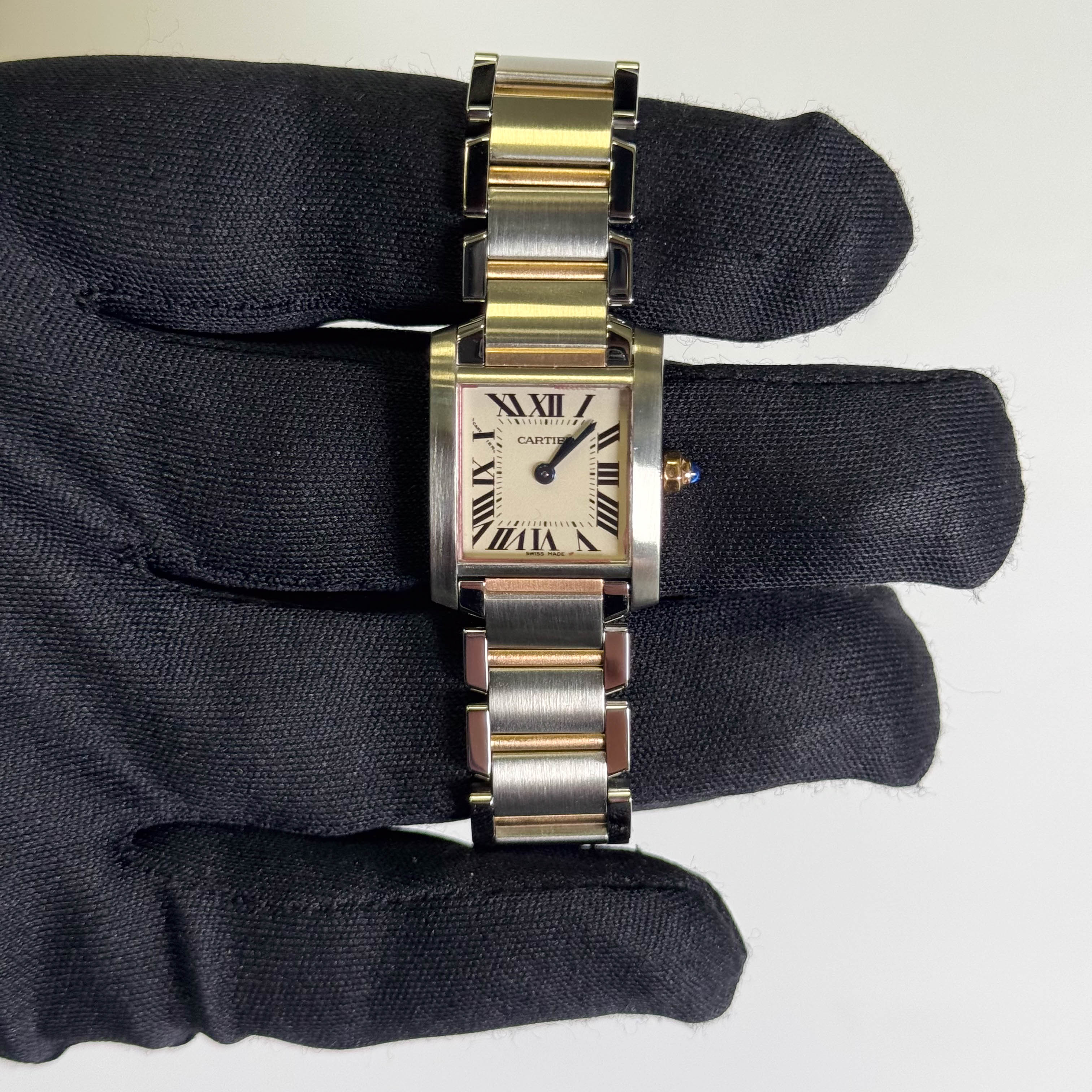 Cartier Tank 20mm White Dial Watch Ref# W51007Q4