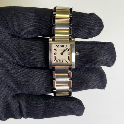 Cartier Tank 20mm White Dial Watch Ref# W51007Q4