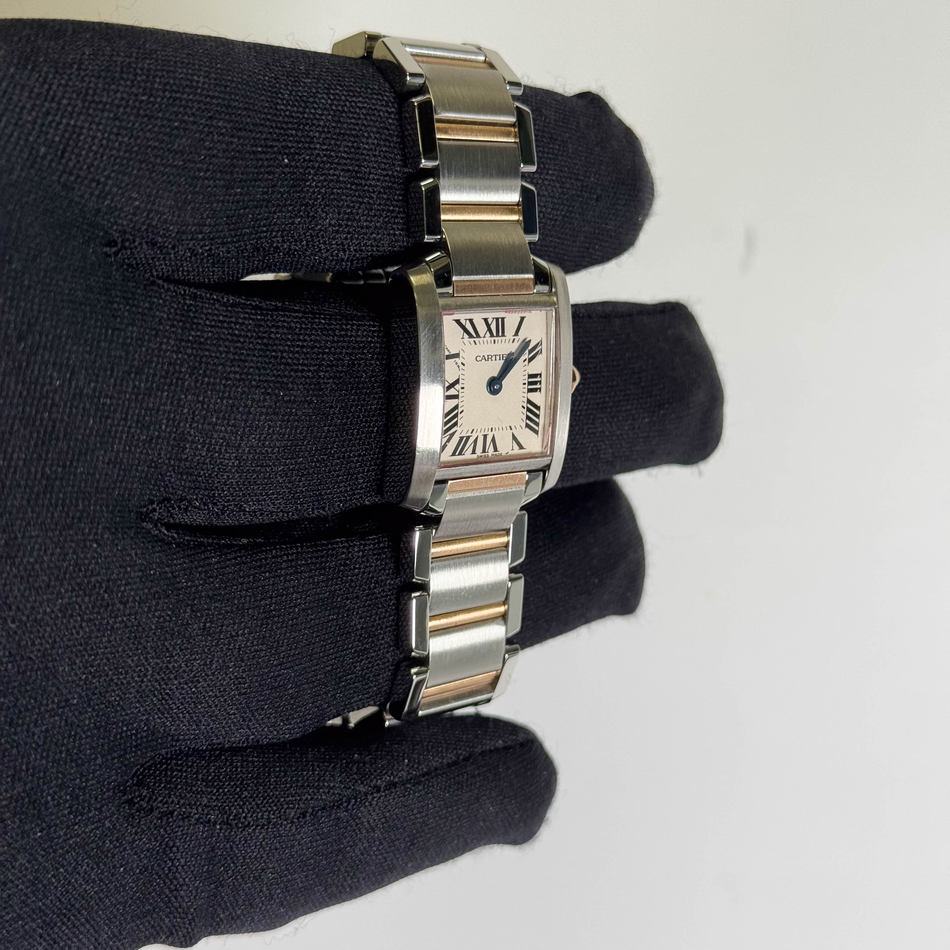 Cartier Tank 20mm White Dial Watch Ref# W51007Q4