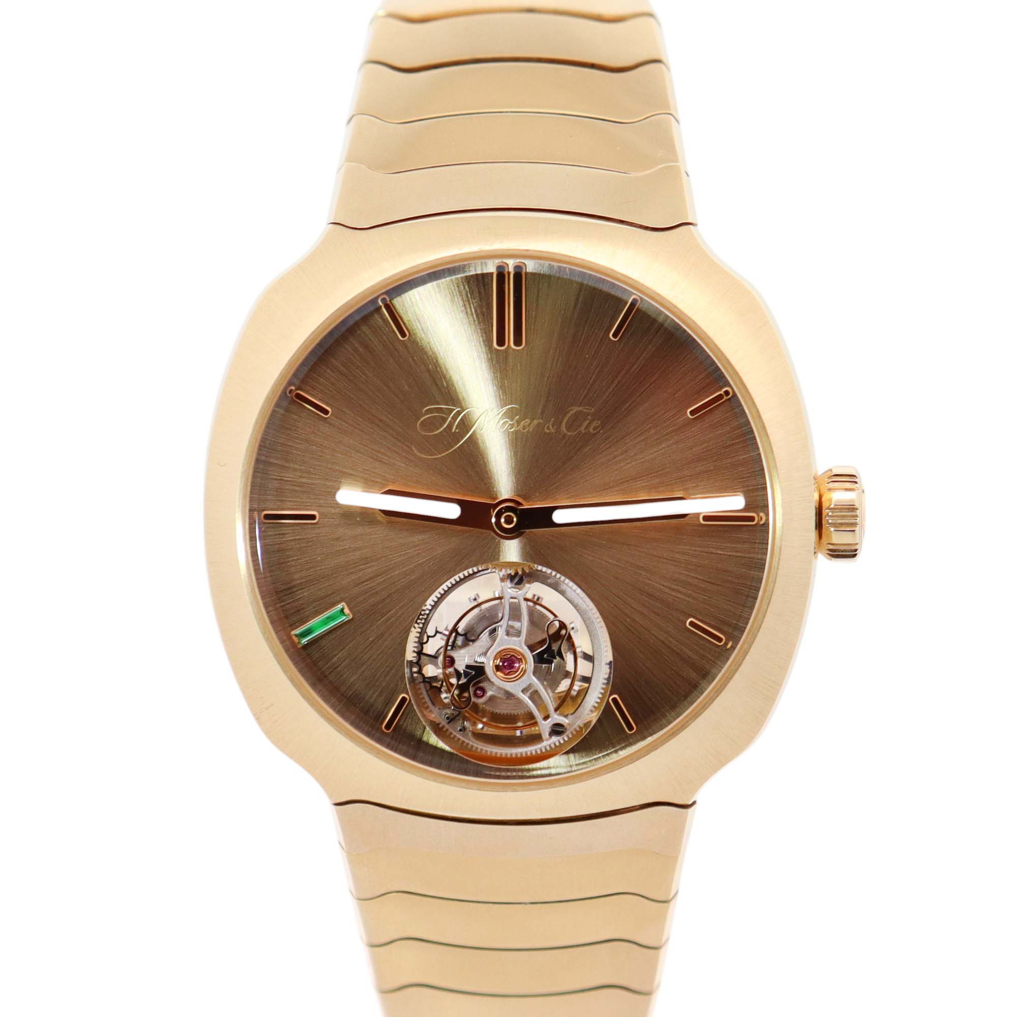 H. Moser & Cie Streamliner 40mm Champagne Dial Watch Ref# 6804-0700 - Happy Jewelers Fine Jewelry Lifetime Warranty