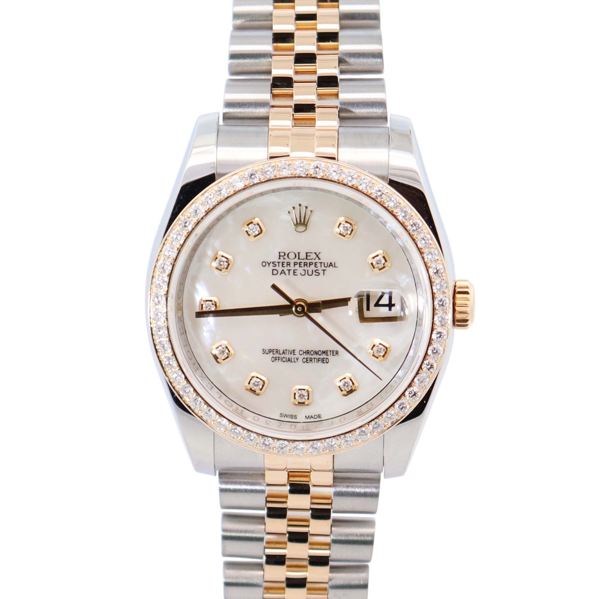 Rolex Datejust 36mm MOP Dial Watch Ref# 116233 - Happy Jewelers Fine Jewelry Lifetime Warranty