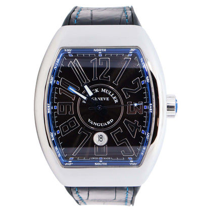 Franck Muller Vanguard 45mm Stainless Steel Watch Ref# V 45 SC DT - Happy Jewelers Fine Jewelry Lifetime Warranty
