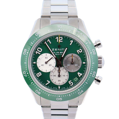Zenith Choronomaster 41mm Green Dial Watch Ref# 03.3117.3600/56.M3100 - Happy Jewelers Fine Jewelry Lifetime Warranty