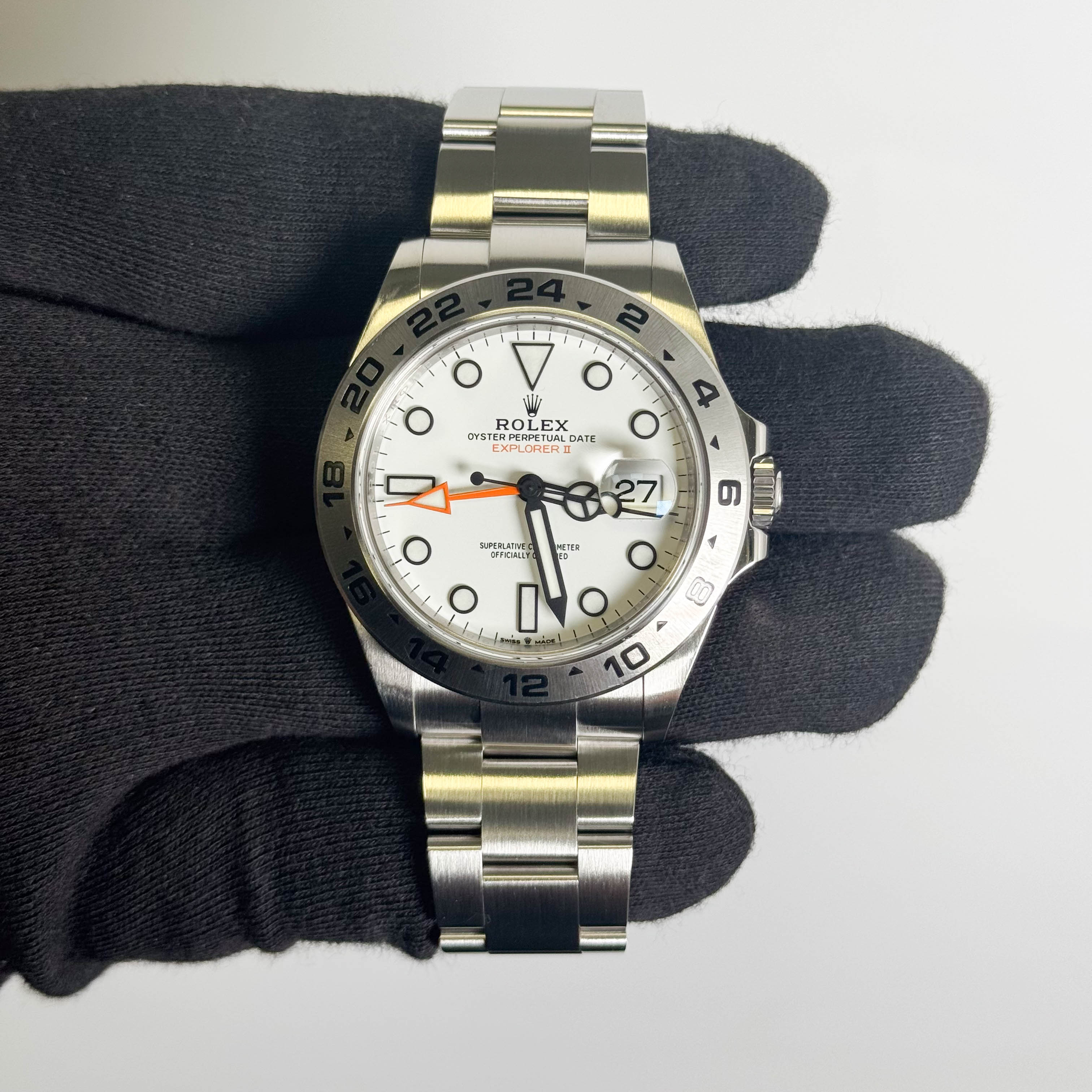 Rolex Explorer II 42mm White Dial Watch Ref# 226570