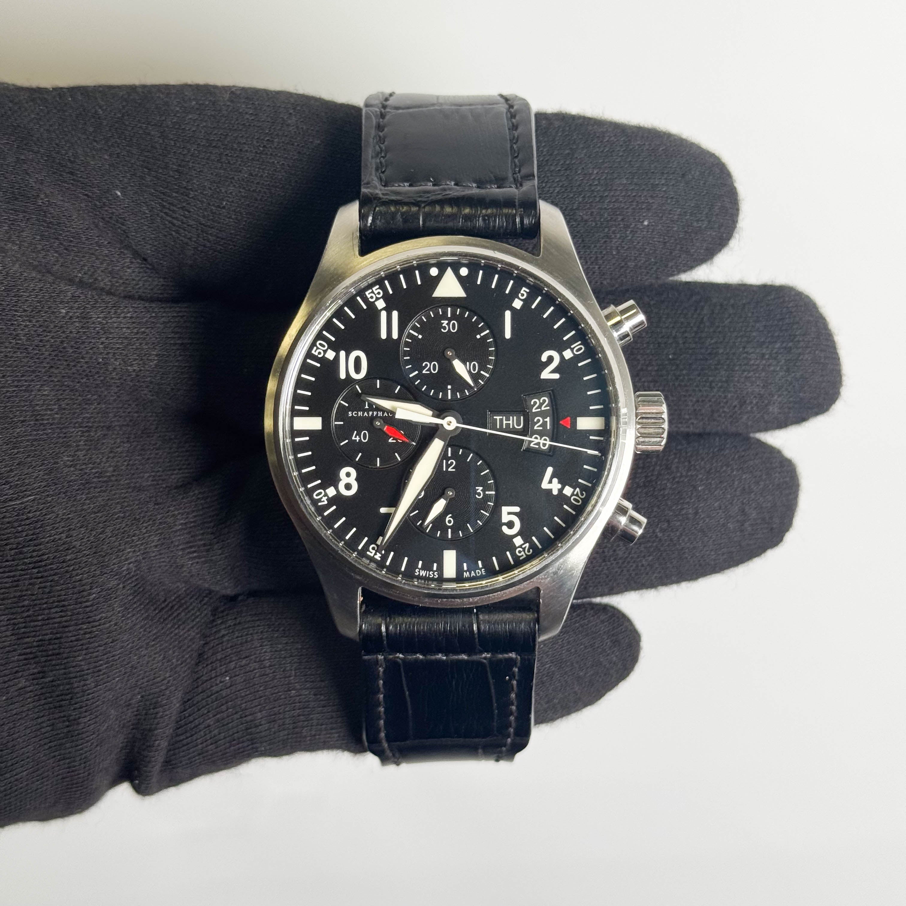 IWC Pilot 43mm Black Dial Watch Ref# IW377701