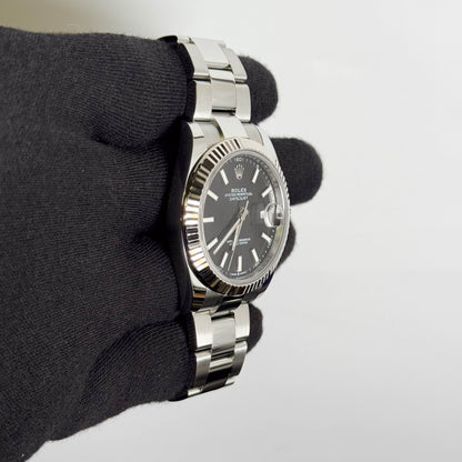 Rolex Datejust 41mm Black Dial Watch Ref# 126334