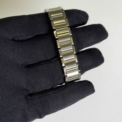 Cartier Tank Francaise 20mm Pink MOP Dial Watch Ref# W51028Q3