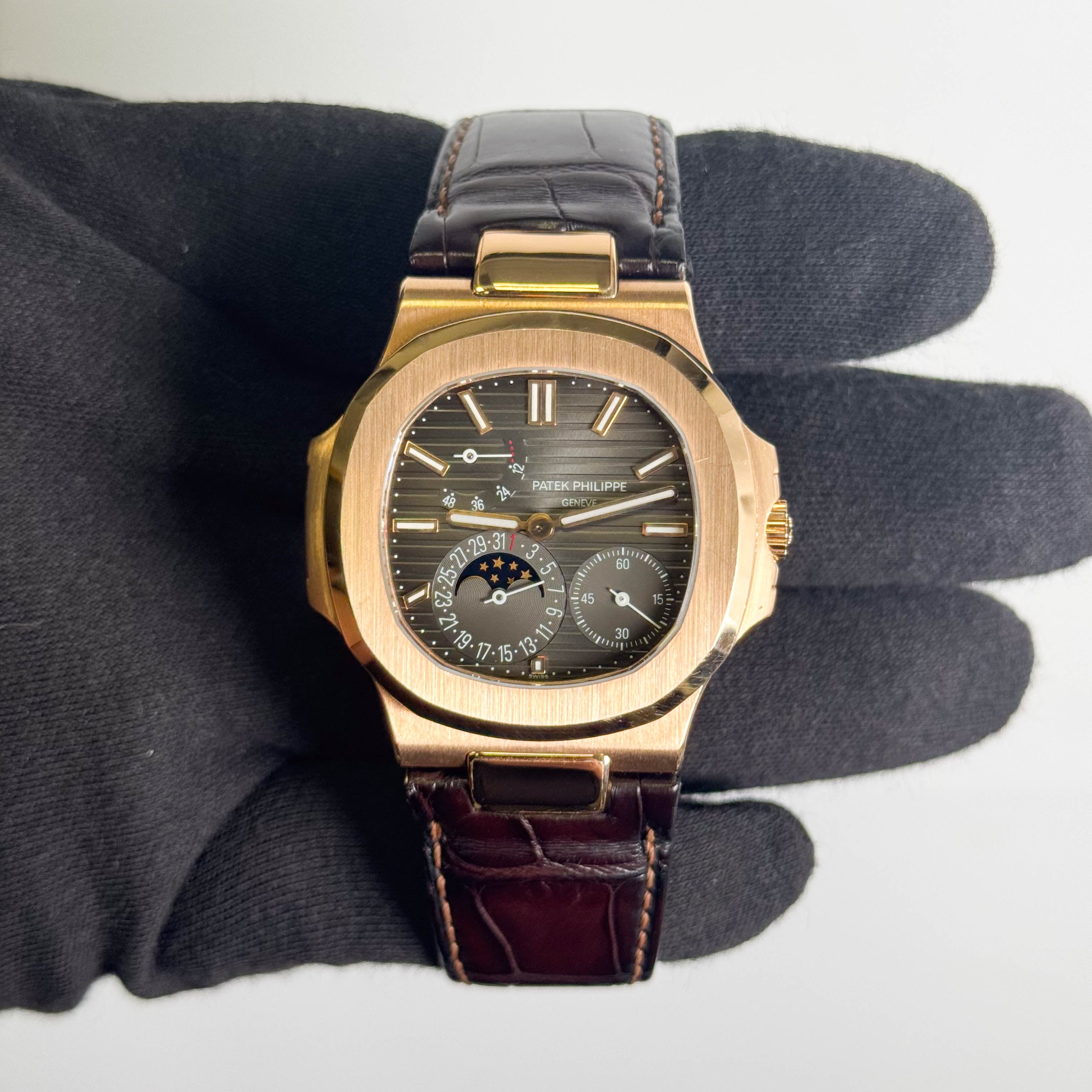 Patek Philippe Nautilus 40mm Grey Dial Watch Ref # 5712R-001