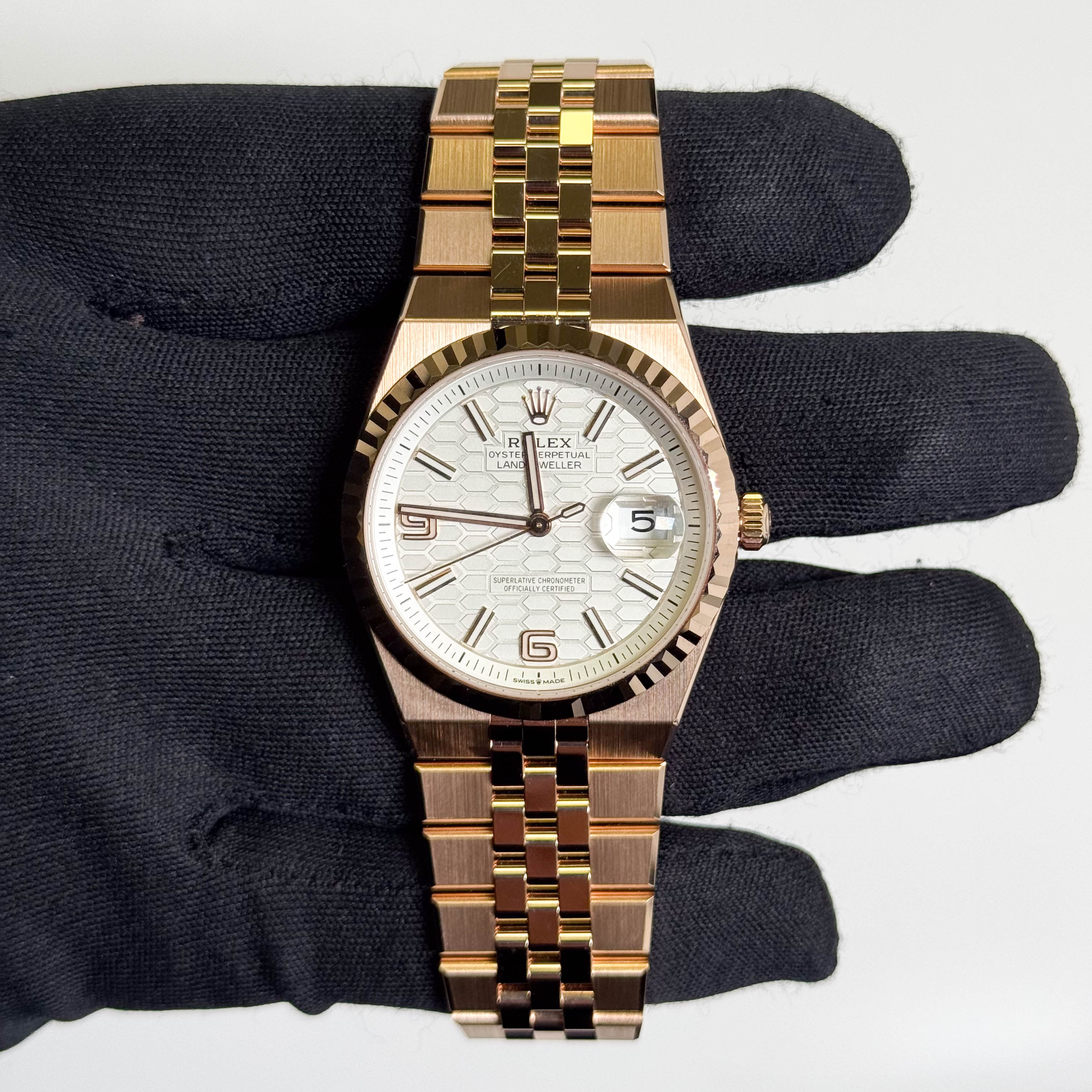 Rolex Land-Dweller 36mm White Dial Watch Ref# 127235 - Happy Jewelers Fine Jewelry Lifetime Warranty