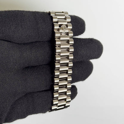 Rolex Day-Date 36mm Silver Dial Watch Ref# 118239