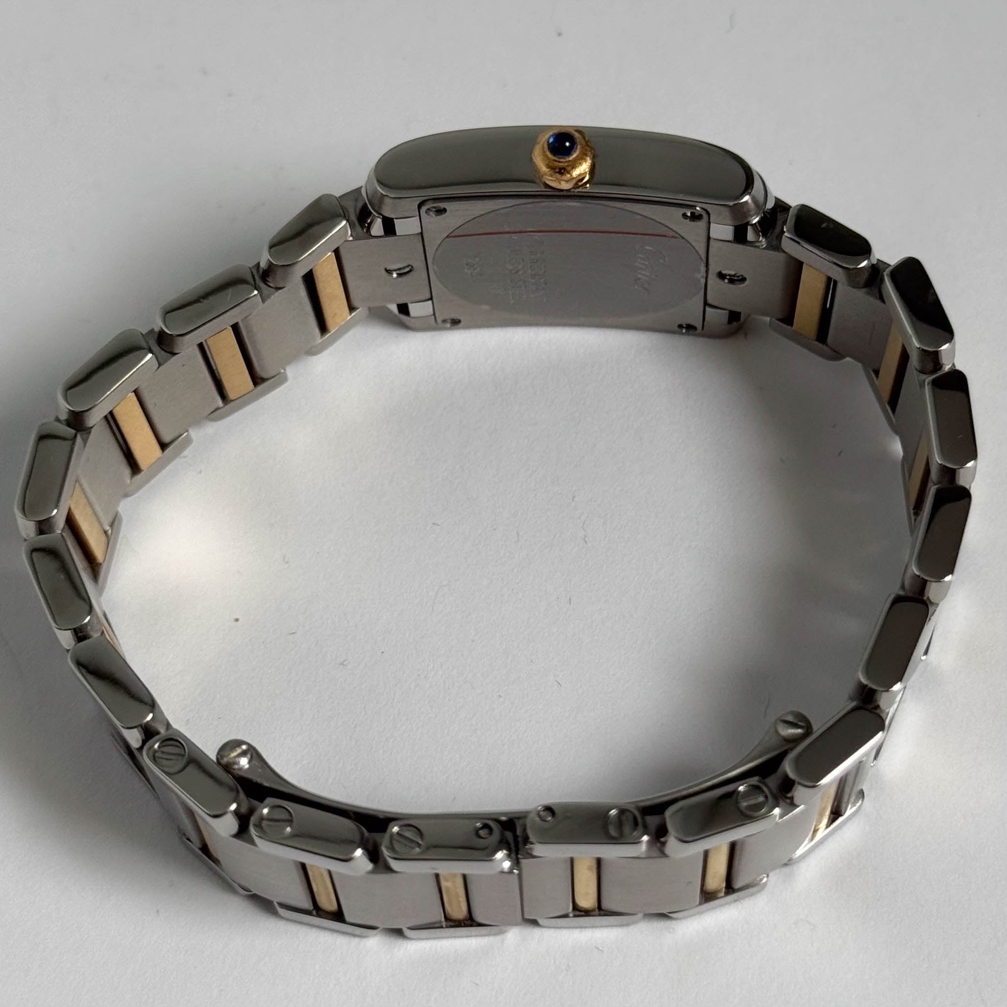 Cartier Tank 20mm Pink Dial Watch Ref# W51027Q4