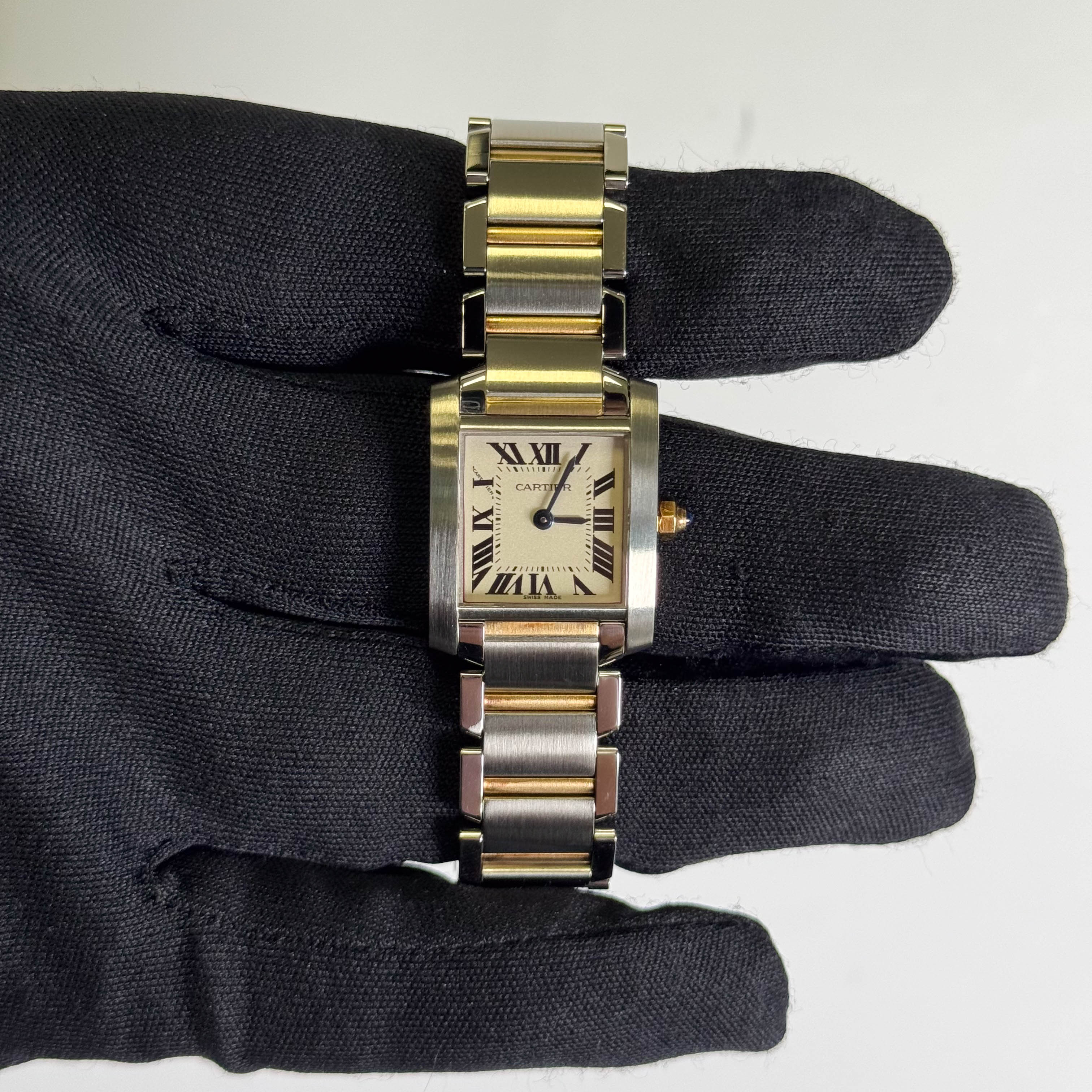 Cartier Tank 20mm White Dial Watch Ref# W51007Q4