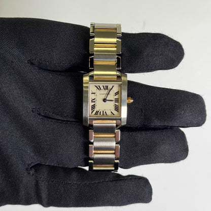 Cartier Tank 20mm White Dial Watch Ref# W51007Q4