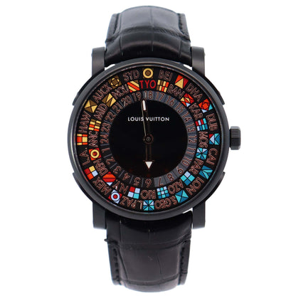 Louis Vuitton Escale 42mm Black Dial Watch Ref# Q5D250 - Happy Jewelers Fine Jewelry Lifetime Warranty