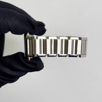 Cartier Tank Stainless Steel 25mm White/Ivory Dial Watch Ref# W51011Q3 - Happy Jewelers Fine Jewelry Lifetime Warranty