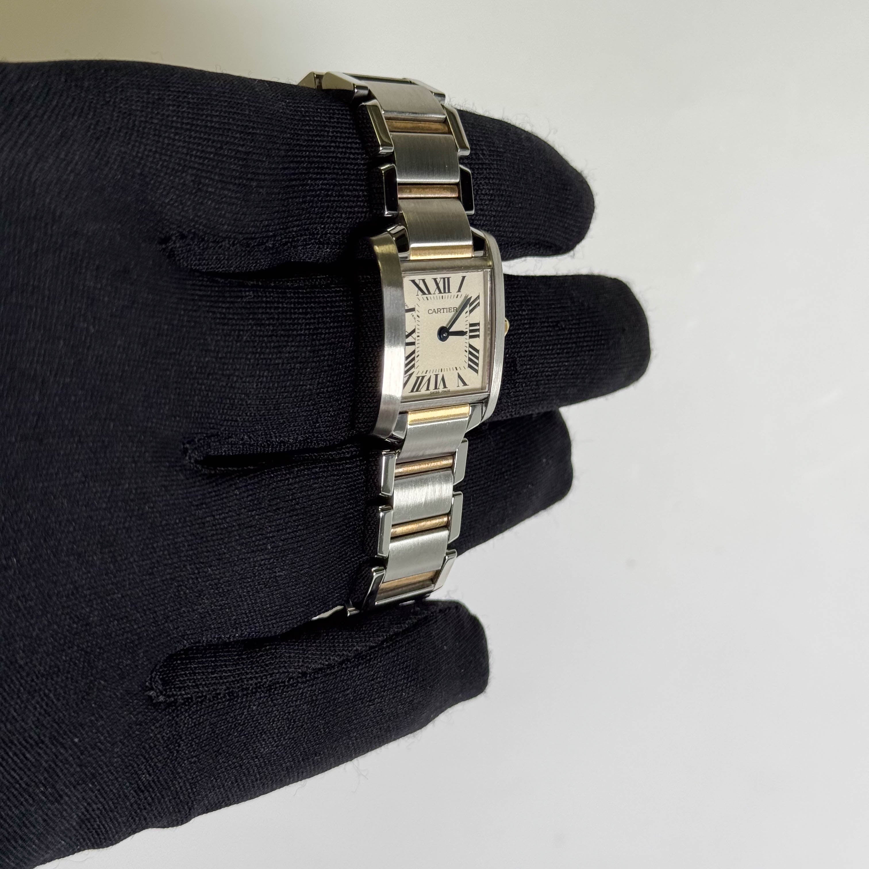 Cartier Tank 20mm White Dial Watch Ref# W51007Q4