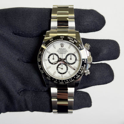 Rolex Daytona 40mm White Dial Watch Ref# 126500LN - Happy Jewelers Fine Jewelry Lifetime Warranty
