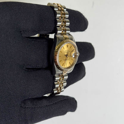 Rolex Datejust 26mm Champagne Dial Watch Ref# 69173 - Happy Jewelers Fine Jewelry Lifetime Warranty