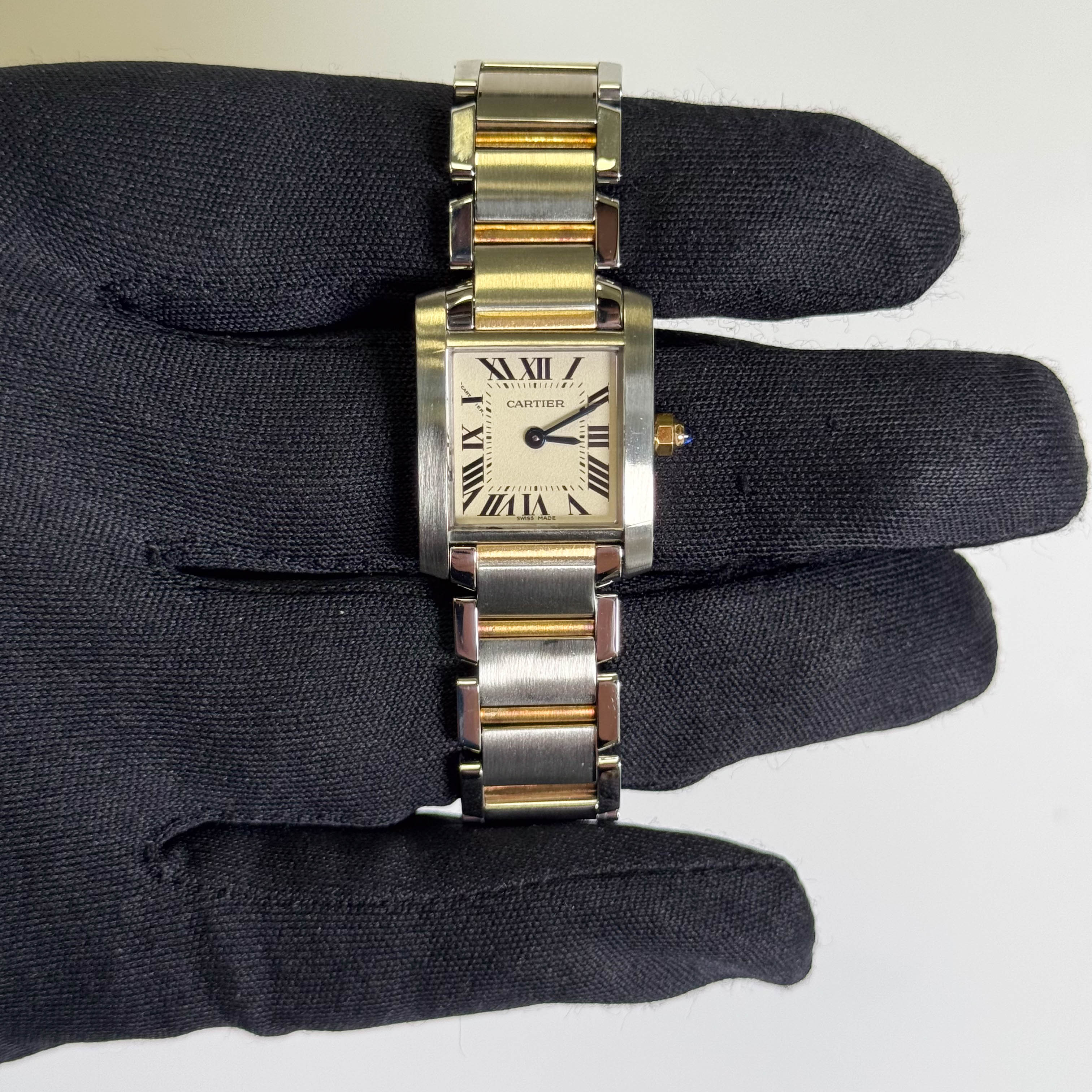 Cartier Tank 20mm White Dial Watch Ref# W51007Q4